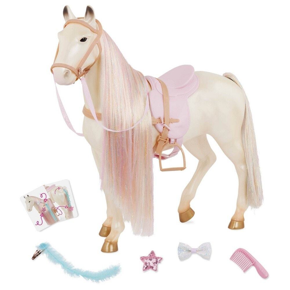 Our Generation 20" Enchanting Horse Rainbow Hair Play Doll Set NWT NIB